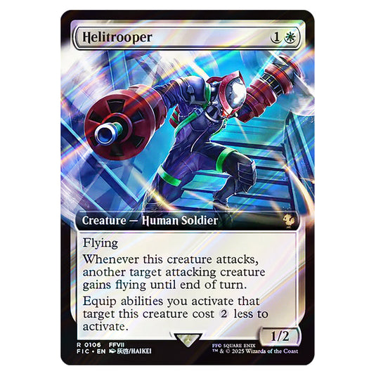 Helitrooper 0106 card from the Magic The Gathering set Universes Beyond - Final Fantasy - Commander