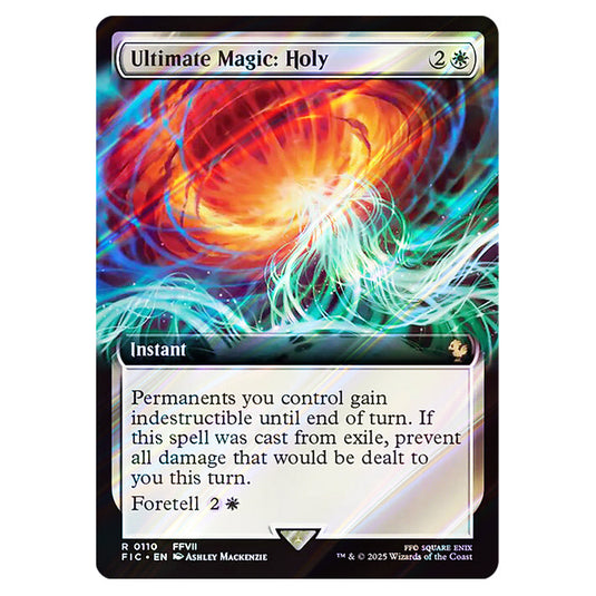 Ultimate Magic: Holy 0110 card from the Magic The Gathering set Universes Beyond - Final Fantasy - Commander