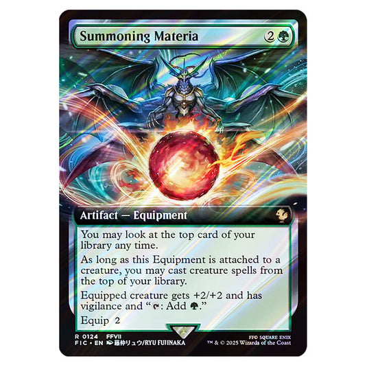 Summoning Materia 0124 card from the Magic The Gathering set Universes Beyond - Final Fantasy - Commander
