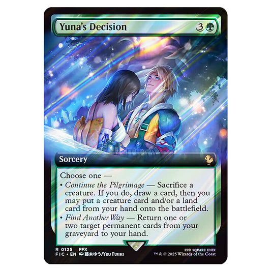 Yuna's Decision 0125 card from the Magic The Gathering set Universes Beyond - Final Fantasy - Commander