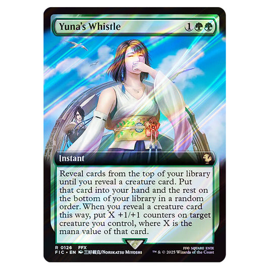 Yuna's Whistle 0126 card from the Magic The Gathering set Universes Beyond - Final Fantasy - Commander