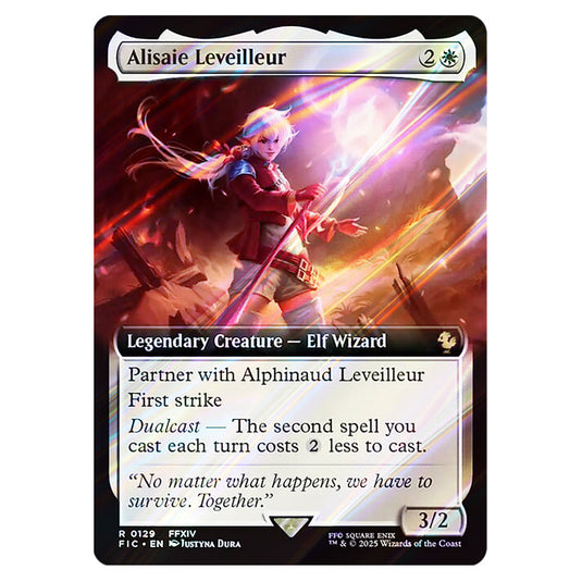 Alisaie Leveilleur 0129 card from the Magic The Gathering set Universes Beyond - Final Fantasy - Commander