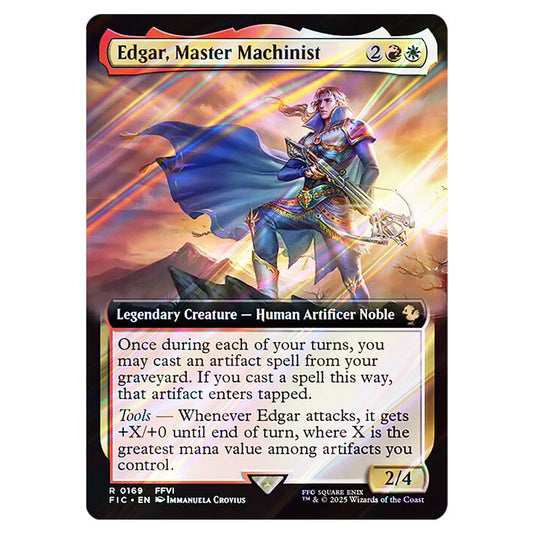 Edgar, Master Machinist 0169 card from the Magic The Gathering set Universes Beyond - Final Fantasy - Commander