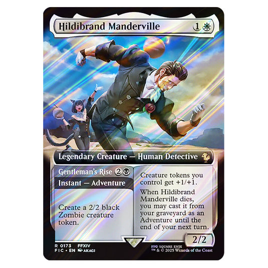 hildebrandt mtg final fantasy Magic The Gathering - Universes Beyond - Final Fantasy - Commander -  Hildibrand Manderville // Gentleman's Rise (Extended Art Card)