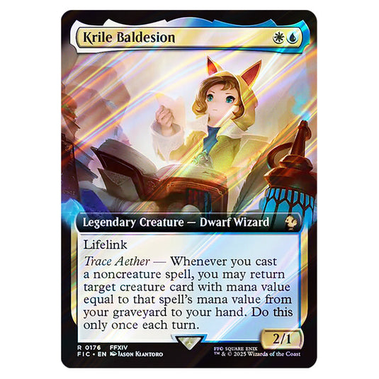 Magic The Gathering - Universes Beyond - Final Fantasy - Commander - Krile  Baldesion (Extended Art Card) - 0176 (Foil)