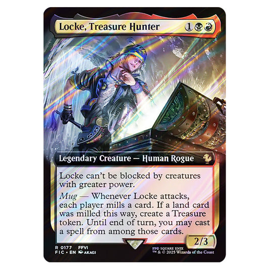Locke, Treasure Hunter 0177 card from the Magic The Gathering set Universes Beyond - Final Fantasy - Commander