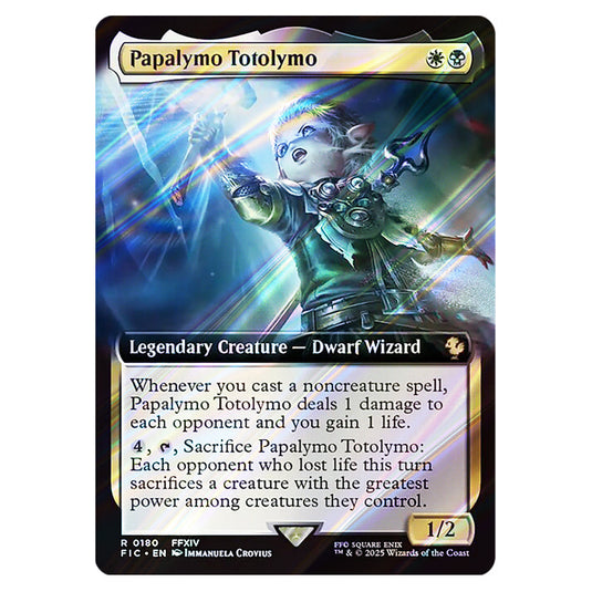 Magic The Gathering - Universes Beyond - Final Fantasy - Commander -  Papalymo Totolymo (Extended Art Card)