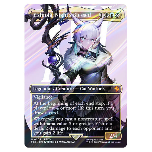 Y'shtola, Night's Blessed 0207 card from the Magic The Gathering set Universes Beyond - Final Fantasy - Commander