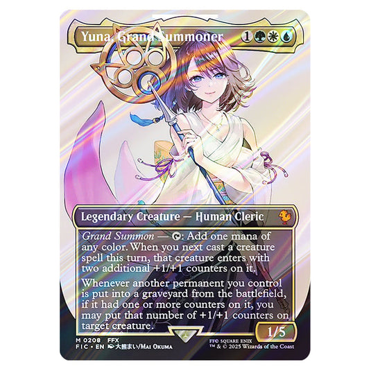 Yuna, Grand Summoner 0208 card from the Magic The Gathering set Universes Beyond - Final Fantasy - Commander