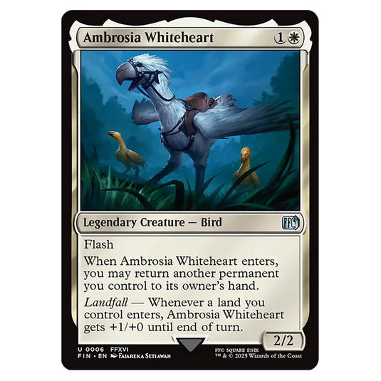 Ambrosia Whiteheart 0006 card from the Magic The Gathering set Universes Beyond - Final Fantasy