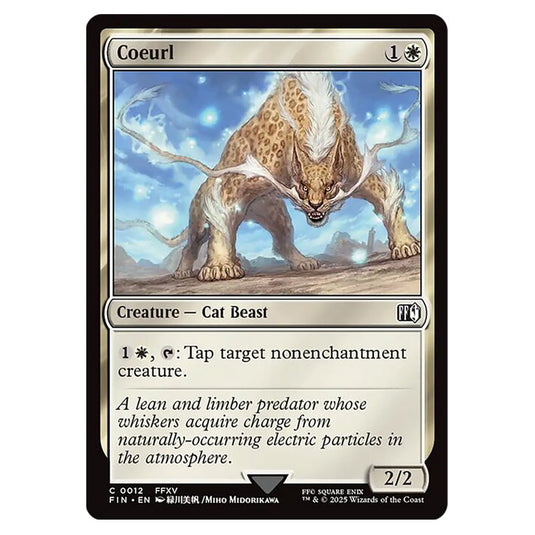 Coeurl 0012 card from the Magic The Gathering set Universes Beyond - Final Fantasy