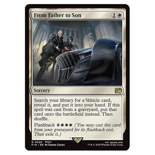 From Father to Son 0020 card from the Magic The Gathering set Universes Beyond - Final Fantasy