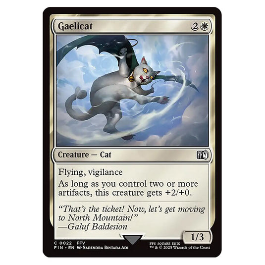 Gaelicat 0022 card from the Magic The Gathering set Universes Beyond - Final Fantasy