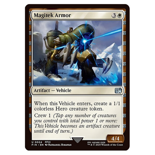 Magitek Armor 0024 card from the Magic The Gathering set Universes Beyond - Final Fantasy