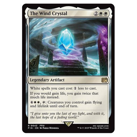 The Wind Crystal 0043 card from the Magic The Gathering set Universes Beyond - Final Fantasy