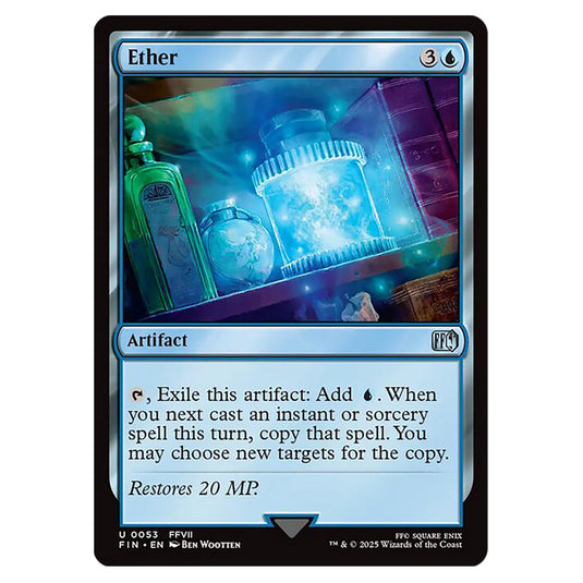 Ether 0053 card from the Magic The Gathering set Universes Beyond - Final Fantasy