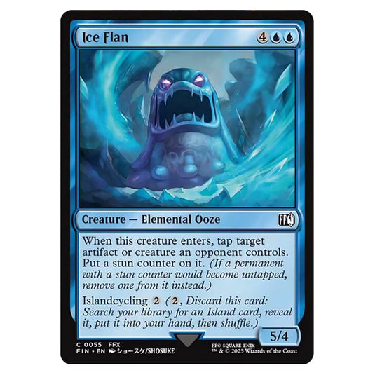 Ice Flan 0055 card from the Magic The Gathering set Universes Beyond - Final Fantasy