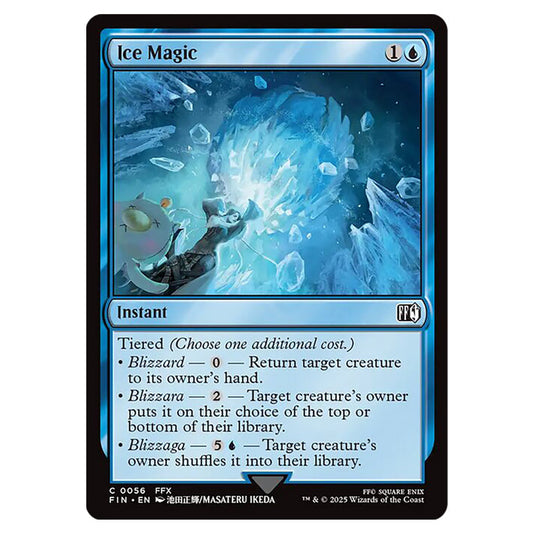Ice Magic 0056 card from the Magic The Gathering set Universes Beyond - Final Fantasy
