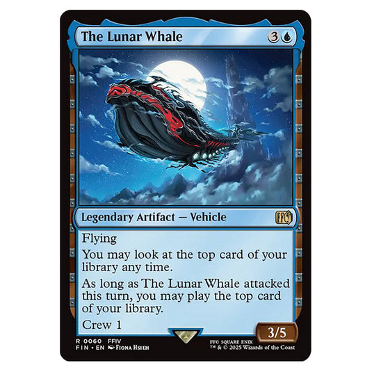 The Lunar Whale 0060 card from the Magic The Gathering set Universes Beyond - Final Fantasy