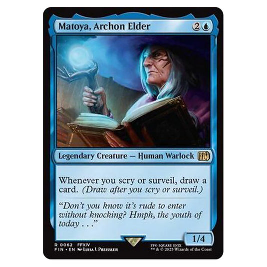 Matoya, Archon Elder 0062 card from the Magic The Gathering set Universes Beyond - Final Fantasy