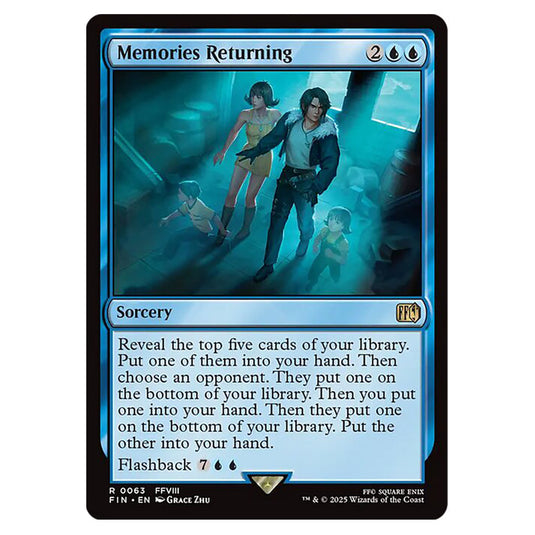 Memories Returning 0063 card from the Magic The Gathering set Universes Beyond - Final Fantasy