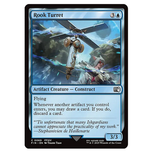 Rook Turret 0069 card from the Magic The Gathering set Universes Beyond - Final Fantasy