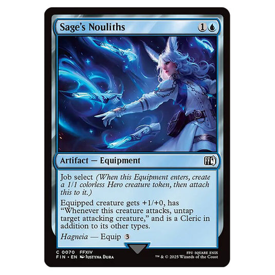 Sage's Nouliths 0070 card from the Magic The Gathering set Universes Beyond - Final Fantasy