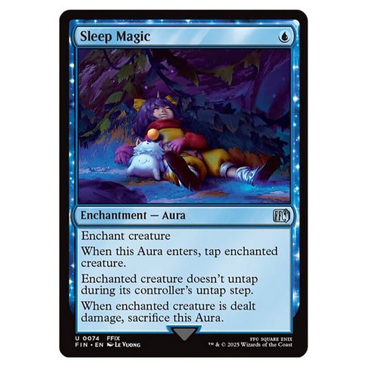 Sleep Magic 0074 card from the Magic The Gathering set Universes Beyond - Final Fantasy
