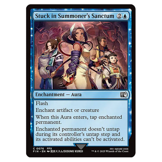 Stuck in Summoner's Sanctum 0076 card from the Magic The Gathering set Universes Beyond - Final Fantasy