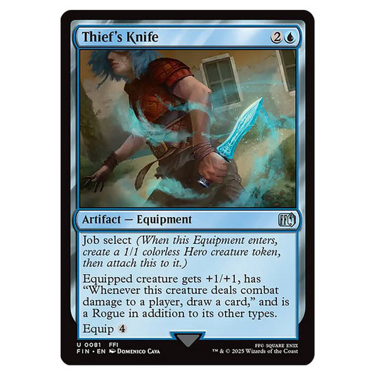 Thief's Knife 0081 card from the Magic The Gathering set Universes Beyond - Final Fantasy