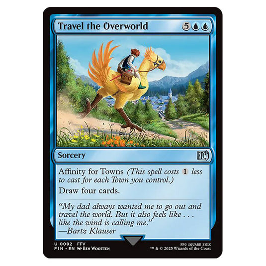 Travel the Overworld 0082 card from the Magic The Gathering set Universes Beyond - Final Fantasy