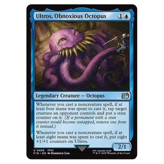 Ultros, Obnoxious Octopus 0083 card from the Magic The Gathering set Universes Beyond - Final Fantasy