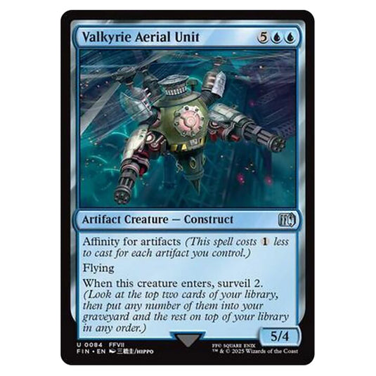 Valkyrie Aerial Unit 0084 card from the Magic The Gathering set Universes Beyond - Final Fantasy