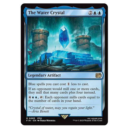 The Water Crystal 0085 card from the Magic The Gathering set Universes Beyond - Final Fantasy