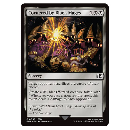 Cornered by Black Mages 0093 card from the Magic The Gathering set Universes Beyond - Final Fantasy