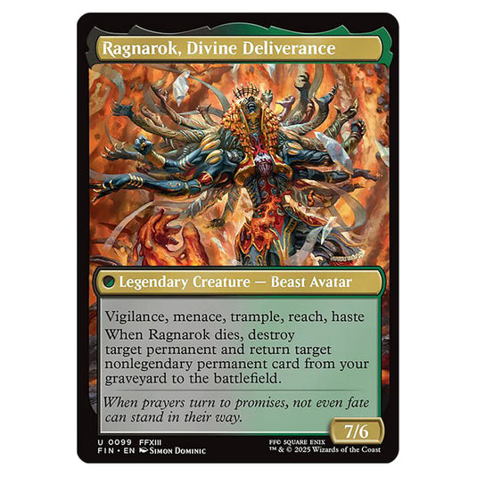 Fang, Fearless l'Cie 0099 card from the Magic The Gathering set Universes Beyond - Final Fantasy