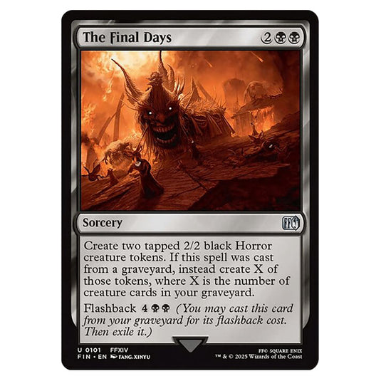 The Final Days 0101 card from the Magic The Gathering set Universes Beyond - Final Fantasy