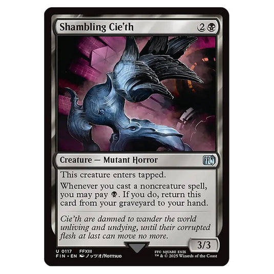 Shambling Cie'th 0117 card from the Magic The Gathering set Universes Beyond - Final Fantasy