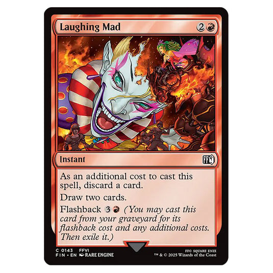 Laughing Mad 0143 card from the Magic The Gathering set Universes Beyond - Final Fantasy