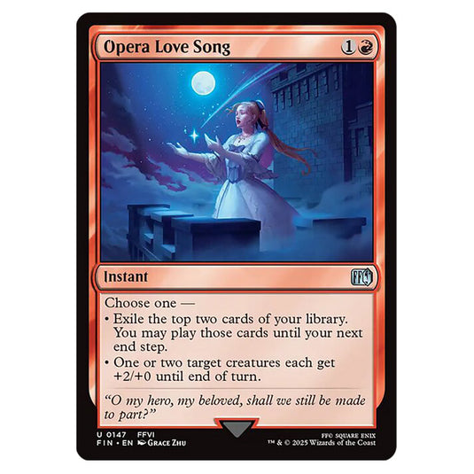 Opera Love Song 0147 card from the Magic The Gathering set Universes Beyond - Final Fantasy