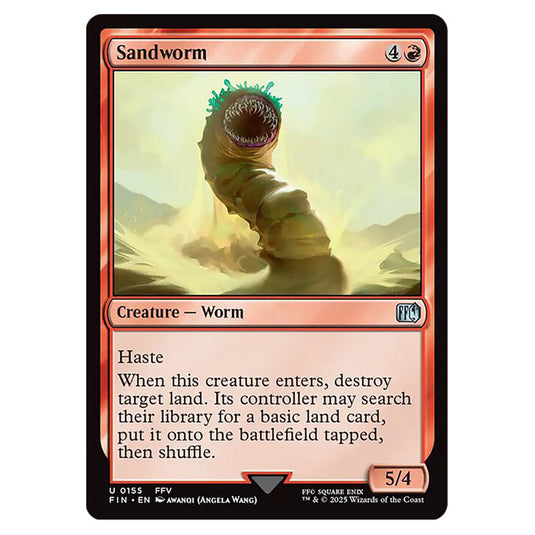 Sandworm 0155 card from the Magic The Gathering set Universes Beyond - Final Fantasy