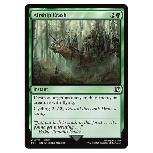 Airship Crash 0171 card from the Magic The Gathering set Universes Beyond - Final Fantasy