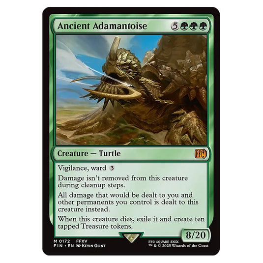 Ancient Adamantoise 0172 card from the Magic The Gathering set Universes Beyond - Final Fantasy