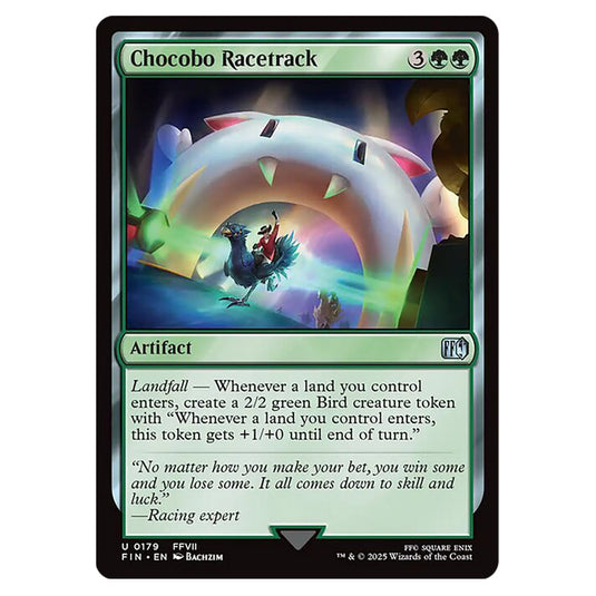 Chocobo Racetrack 0179 card from the Magic The Gathering set Universes Beyond - Final Fantasy