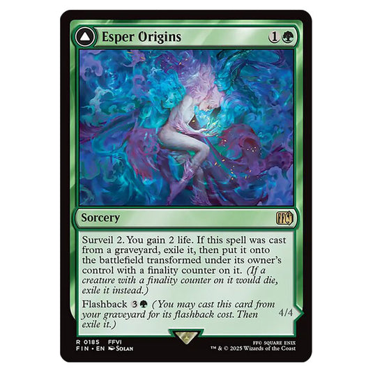 Esper Origins // Summon: Esper Maduin 0185 card from the Magic The Gathering set Universes Beyond - Final Fantasy