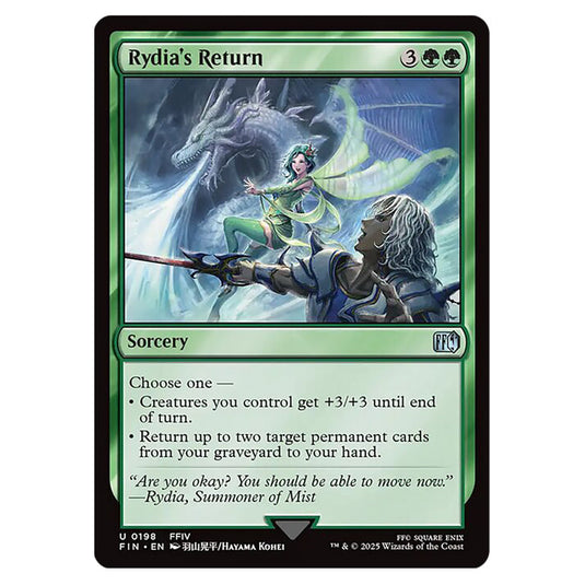 Rydia's Return 0198 card from the Magic The Gathering set Universes Beyond - Final Fantasy