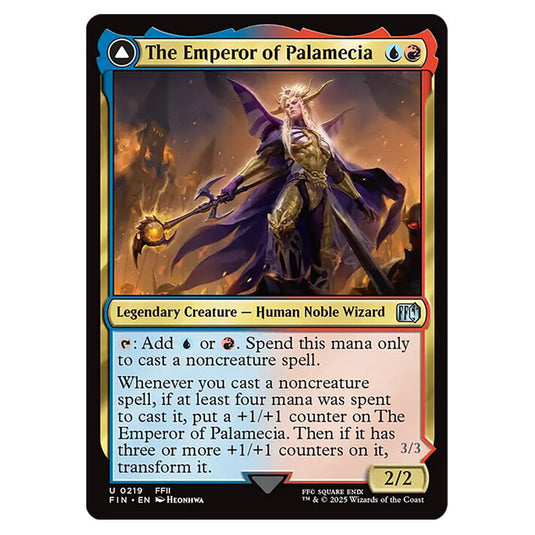 The Emperor of Palamecia // The Lord Master of Hell 0219 card from the Magic The Gathering set Universes Beyond - Final Fantasy