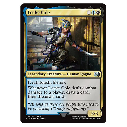 Locke Cole 0234 card from the Magic The Gathering set Universes Beyond - Final Fantasy
