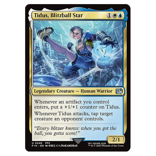 Magic The Gathering - Universes Beyond - Final Fantasy - Tidus, Blitzb Magic The Gathering - Universes Beyond - Final Fantasy - Tidus, Blitzb