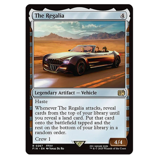 The Regalia 0267 card from the Magic The Gathering set Universes Beyond - Final Fantasy